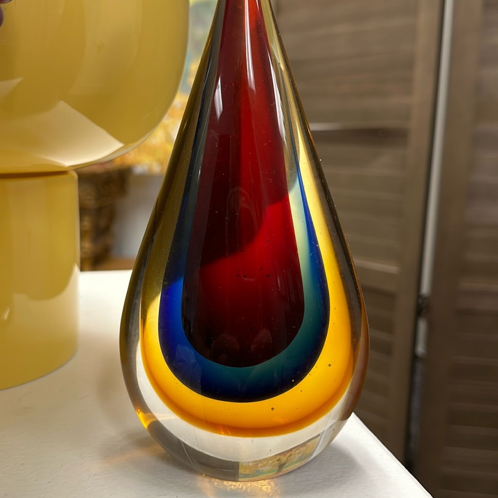 Upside down glass Teardrop